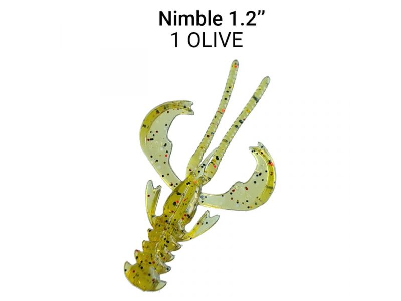 Силиконовые приманки Crazy Fish Nimble 1.2" 76-30-1-5