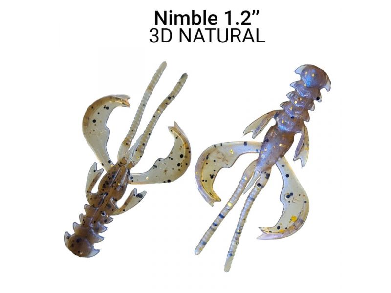 Силиконовые приманки Crazy Fish Nimble 1.2" 76-30-3d-5