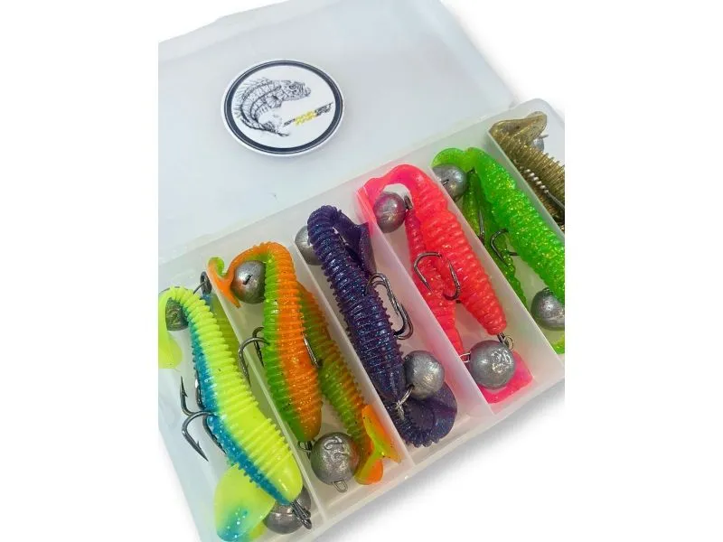 Набор для рыбалки Crazy Fish Fat 100мм и Scalp Minnow 100мм 20-30 гр