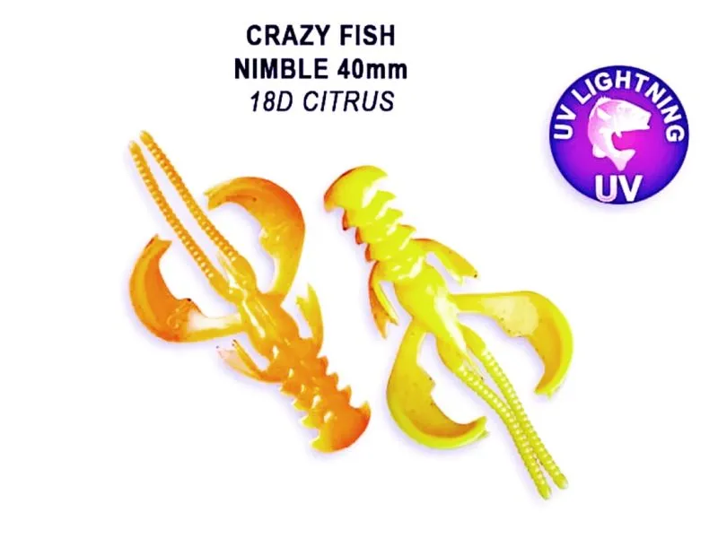 Силиконовые приманки Crazy Fish Nimble 1.6" 49-40-18d-6