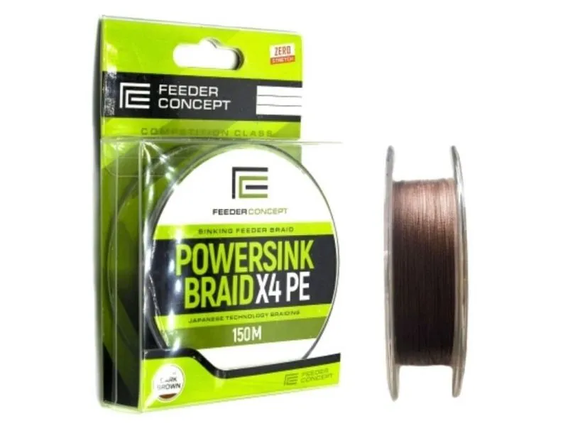 Леска плетеная Feeder Concept Powersink Dark Brown 150m/0.13mm