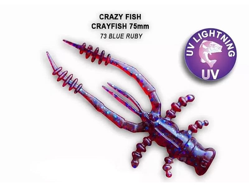 Силиконовые приманки Crazy Fish Crayfish 3" 34-75-73-6