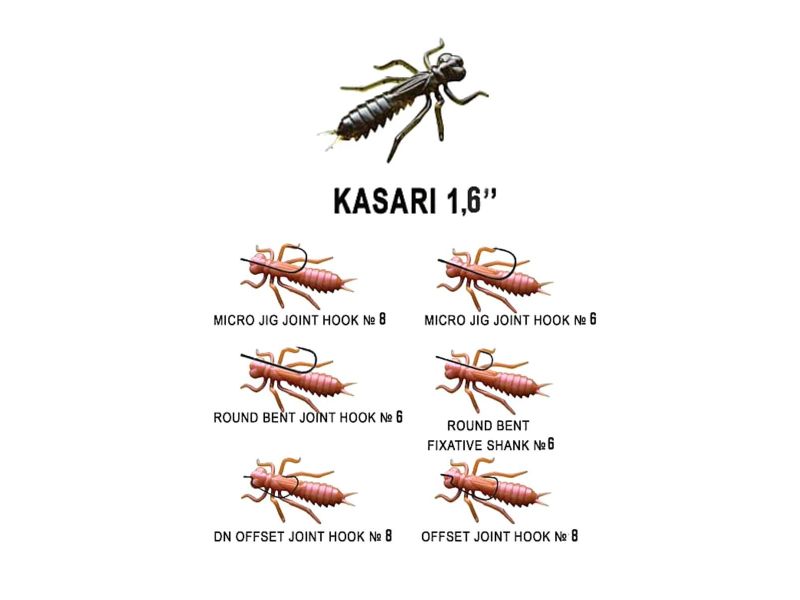 Силиконовые приманки Crazy Fish Kasari 1.6" 51-40-3d-7-F