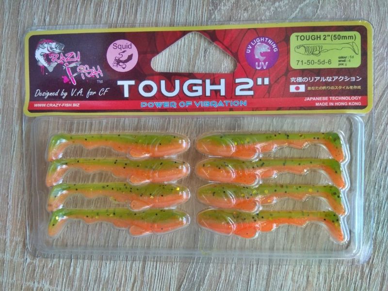 Силиконовые приманки Crazy Fish Tough 2" 71-50-5d-6