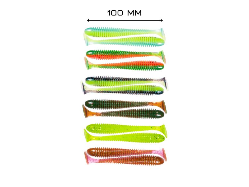 Набор для рыбалки Lucky John Spark Tail 4“ (10 см) 20-30 гр