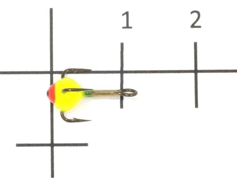 Крючок тройник для приманок Lucky John с цветной каплей размер.014/03 недорого в интернет магазине Спиннингист Лайф
