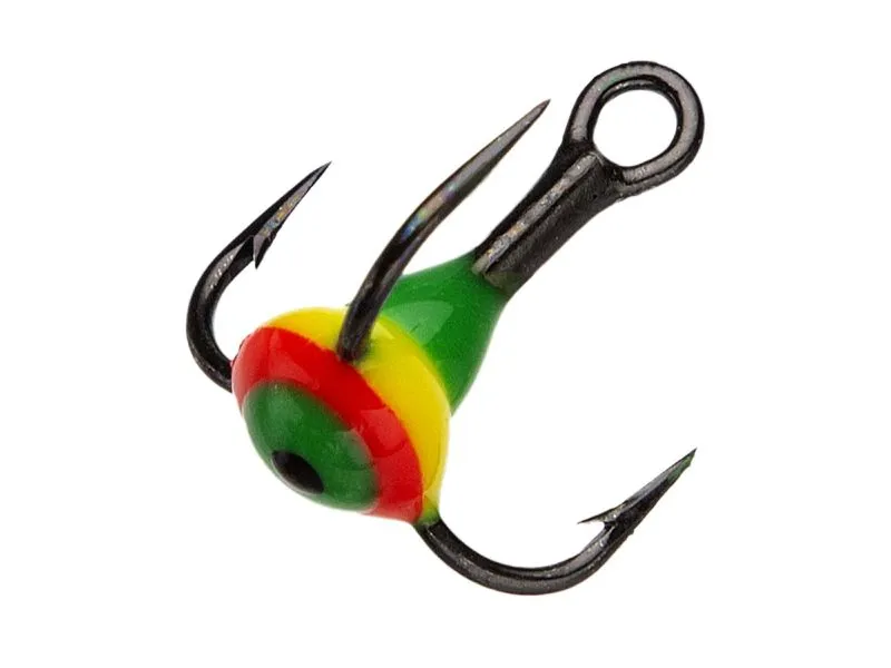 Крючок тройник для приманок Lucky John с цветной каплей размер.012/11 недорого в интернет магазине Спиннингист Лайф