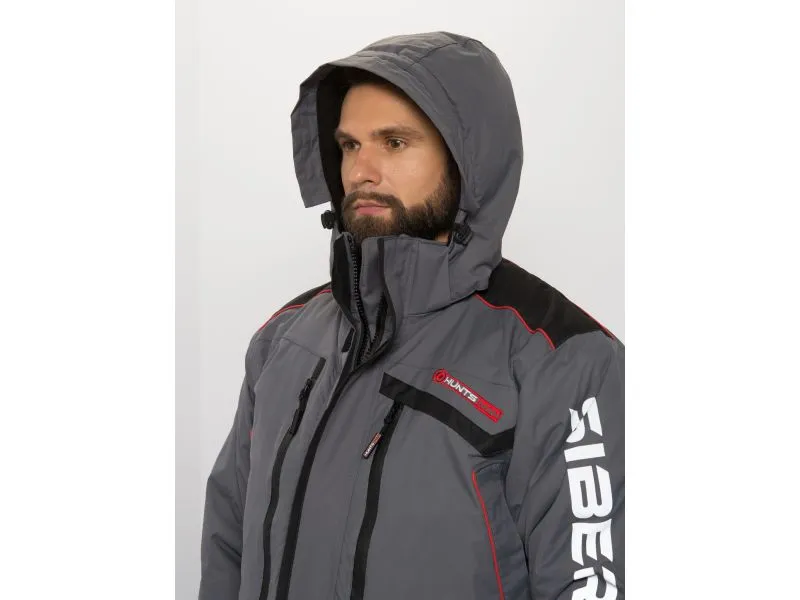 Костюм Siberia Сибирь цвет серый/черный, ткань Breathable, р.48-50, рост 176  купить в рыболовном интернет-магазине Spinningistlife