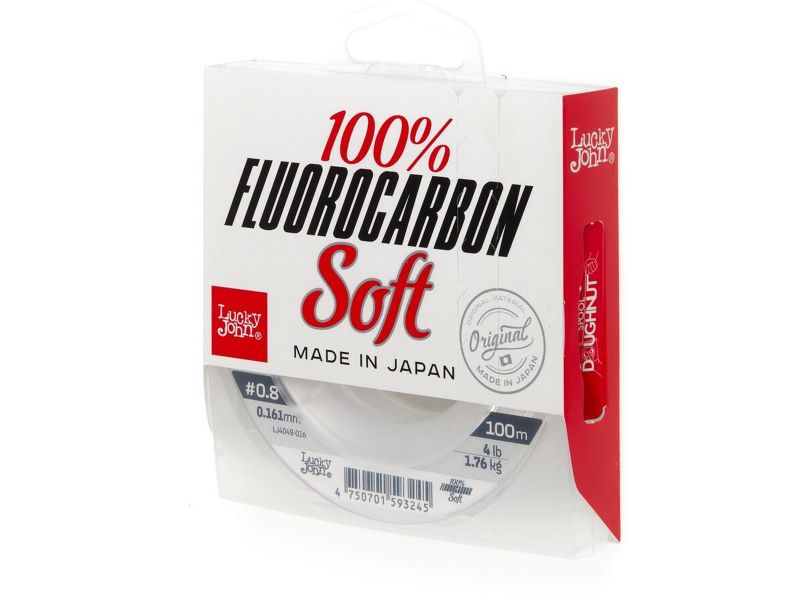 Леска монофильная Lucky John Fluorocarbon Soft 100/016