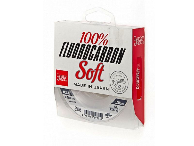 Леска монофильная Lucky John Fluorocarbon Soft 100/023