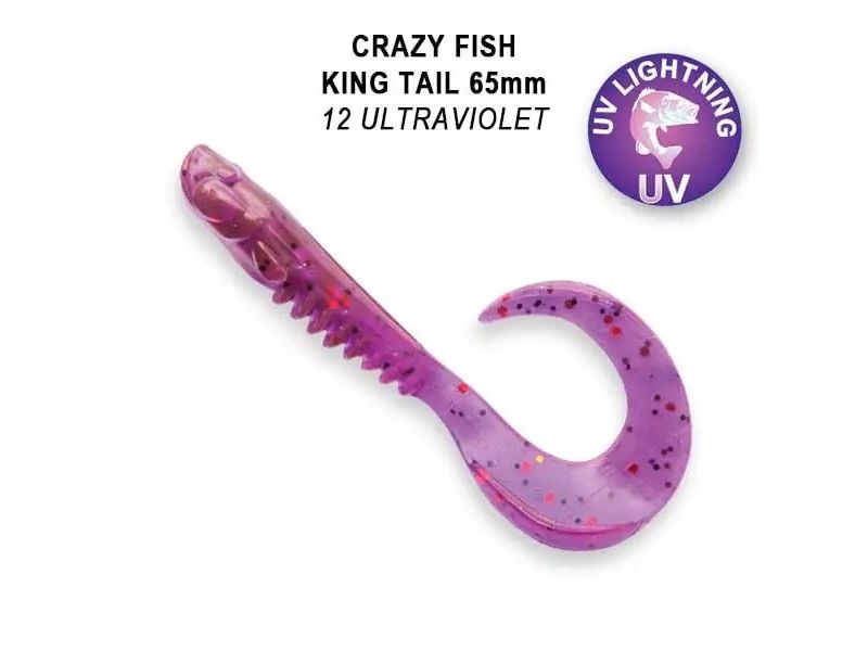 Силиконовые приманки Crazy Fish King Tail 2.5"  72-65-12-7
