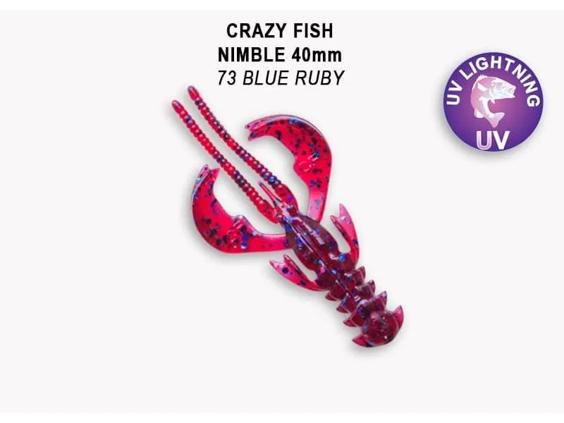 Силиконовые приманки Crazy Fish Nimble 1.6" 49-40-73-6