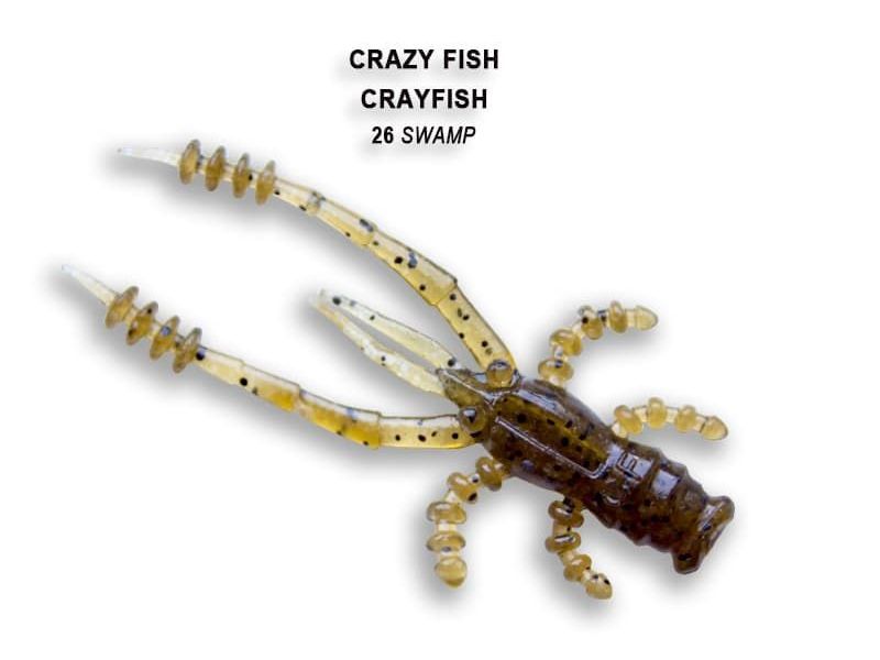 Силиконовые приманки Crazy Fish Crayfish 1.8" 26-45-26-6