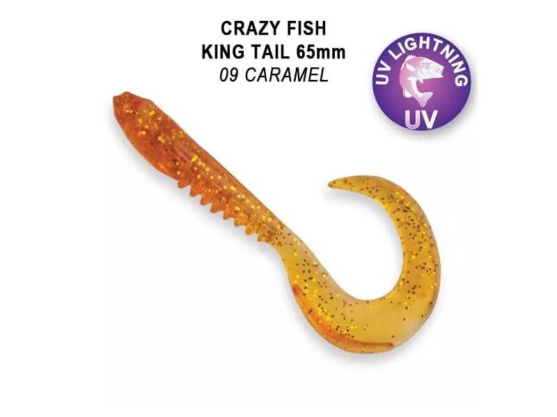Силиконовые приманки Crazy Fish King Tail 2.5" 72-65-9-7
