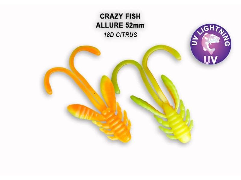 Силиконовые приманки Crazy Fish Allure 2" 47-52-18d-6