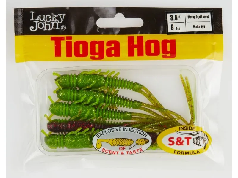 Виброхвосты Lucky John Tioga Hog 3.5 цвет T44 купить в Казани с доставкой по России в рыболовном интернет-магазине Spinningistlife