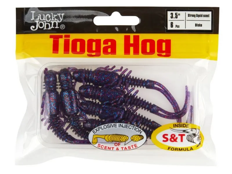 Виброхвосты Lucky John Tioga Hog 3.5 цвет S63 купить в Казани с доставкой по России в рыболовном интернет-магазине Spinningistlife