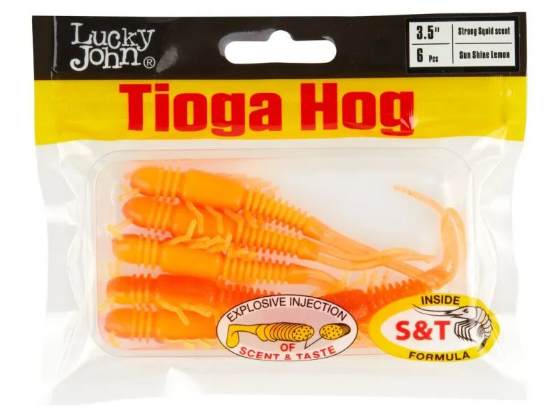 Виброхвосты Lucky John Tioga Hog 3.5 цвет T54 купить в Казани с доставкой по России в рыболовном интернет-магазине Spinningistlife