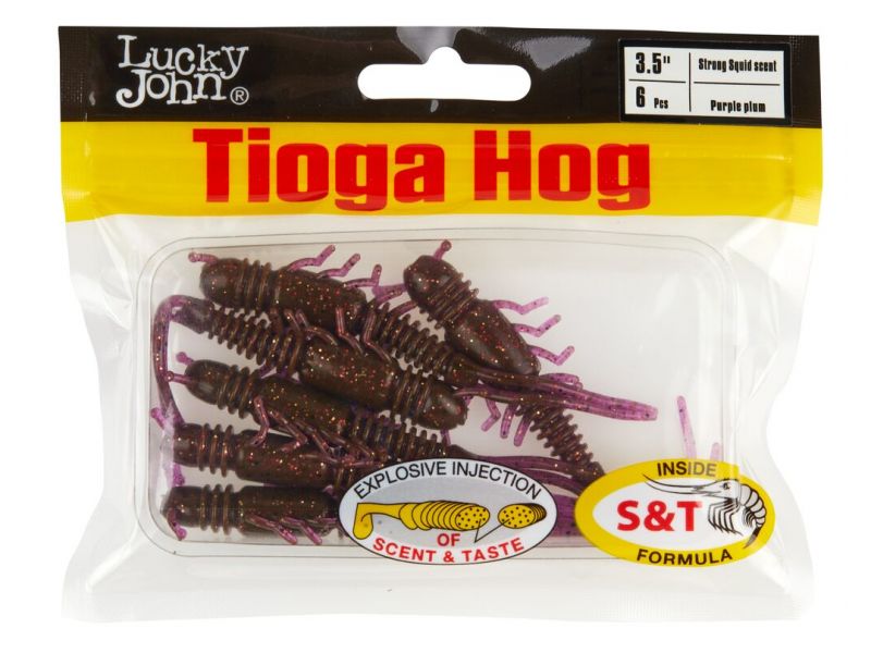 Виброхвосты Lucky John Tioga Hog 3.5 цвет S13 купить в Казани с доставкой по России в рыболовном интернет-магазине Spinningistlife