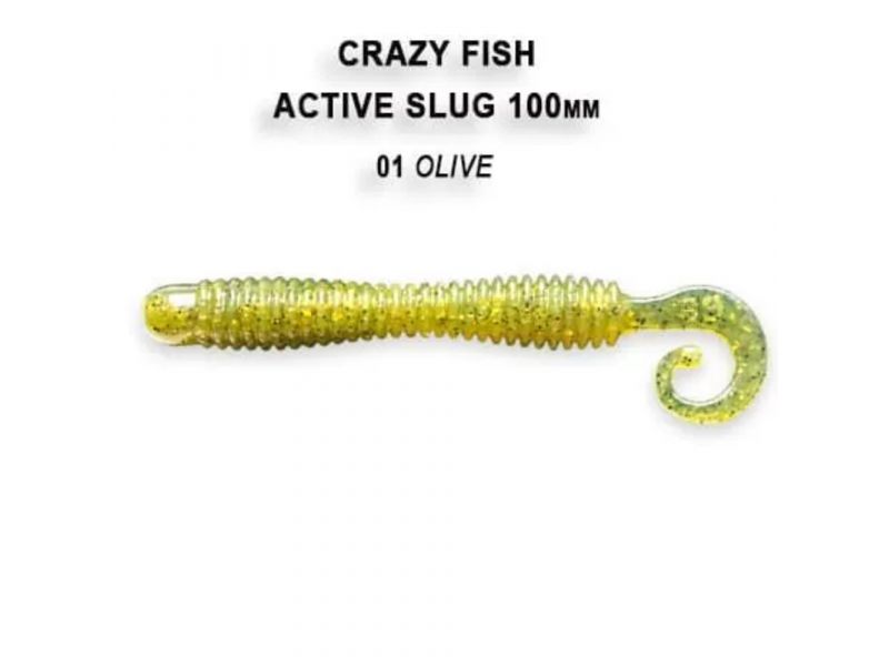 Силиконовая приманка Crazy Fish Active slug 4" 31-100-1-6 купить в Казани с доставкой по России в рыболовном интернет-магазине Spinningistlife