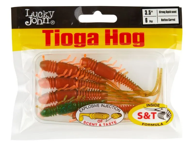 Виброхвосты Lucky John Tioga Hog 3.5 цвет T56 купить в Казани с доставкой по России в рыболовном интернет-магазине Spinningistlife