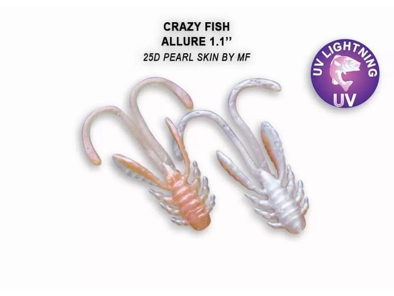 Силиконовые приманки Crazy Fish Allure 1.1" 46-27-25d-6 купить в Казани с доставкой по России в рыболовном интернет-магазине Spinningistlife