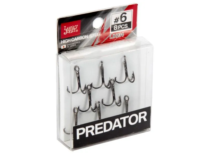 Крючки-тройники Lucky John Predator сер. LJH234 разм.006 8 шт купить в Казани с доставкой по России в рыболовном интернет-магазине Spinningistlife