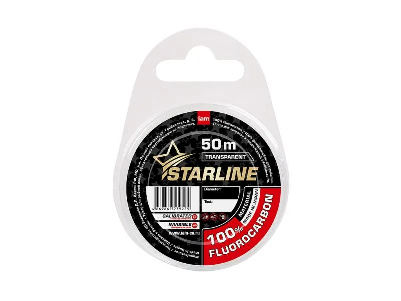 100% флюорокарбон Starline 50m 0,26mm купить в Казани с доставкой по России в рыболовном интернет-магазине Spinningistlife