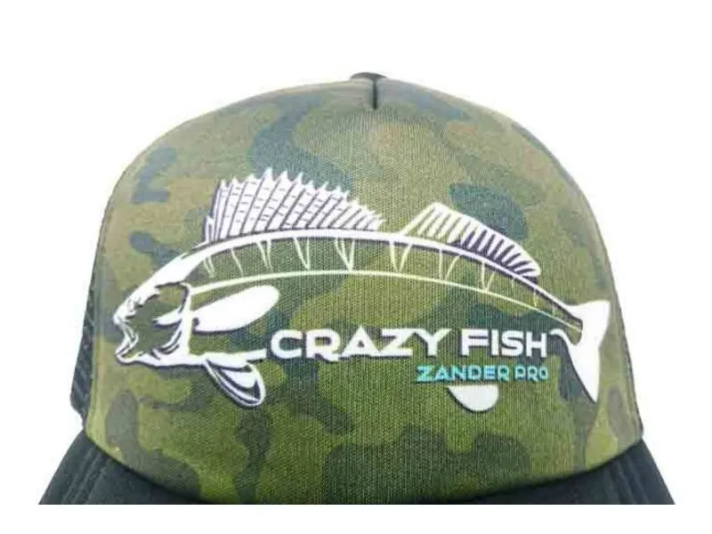 Кепка Crazy Fish Camo Zander Pro black